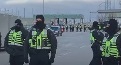Policija rastjeruje kamiondžije s najprometnijeg prijelaza između Amerike i Kanade