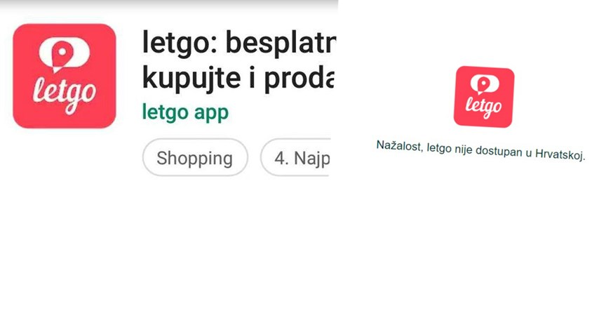 Letgo više nije dostupan u Hrvatskoj