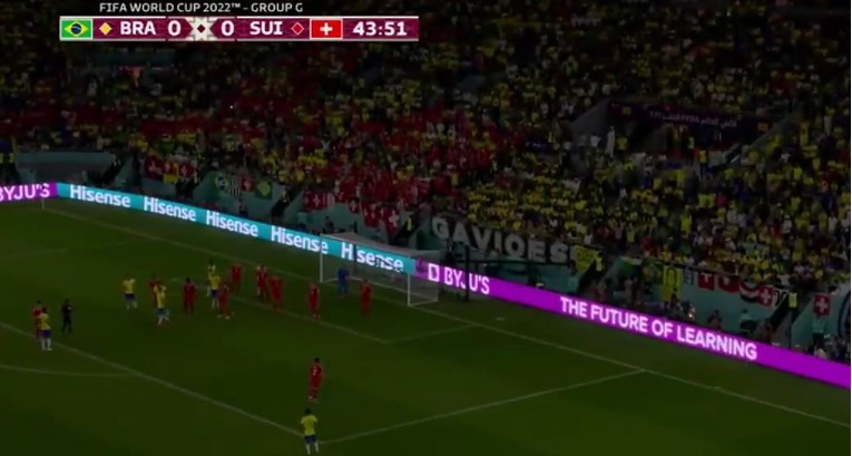 Usred utakmice Brazila i Švicarske ugasili su se reflektori