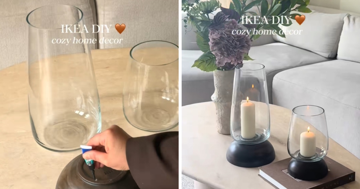 Žena od IKEA-ine zdjele i vaze napravila svijećnjak koji izgleda puno skuplje