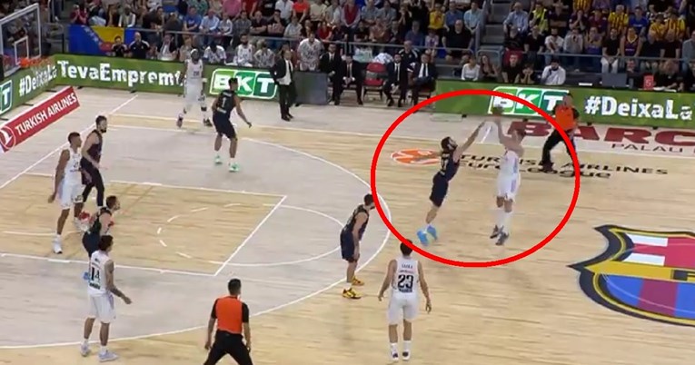 VIDEO Hezonja u košarkaškom El Clasicu pogodio tešku tricu uz zvuk sirene