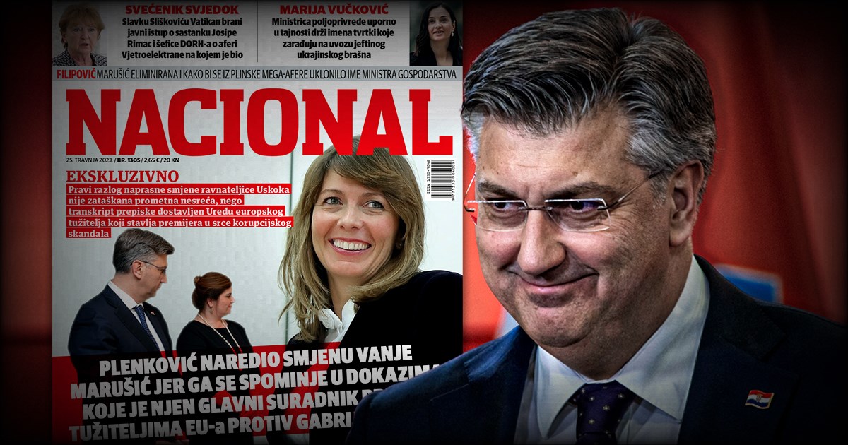 Nacional: Plenković je naredio smjenu šefice Uskoka jer ga se spominje u dokazima