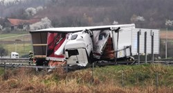 Zatvorena autocesta između Krapine i Začretja u smjeru Zagreba, sudarili se kamioni