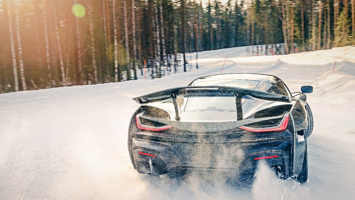 Rimac testirao Neveru u ekstremnim uvjetima na snijegu, pogledajte