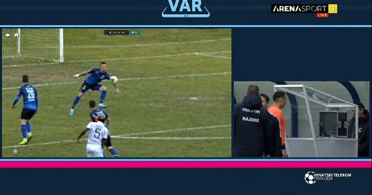Povijesni trenutak u HNL-u: VAR dodijelio tri penala Hajduku i poništio gol