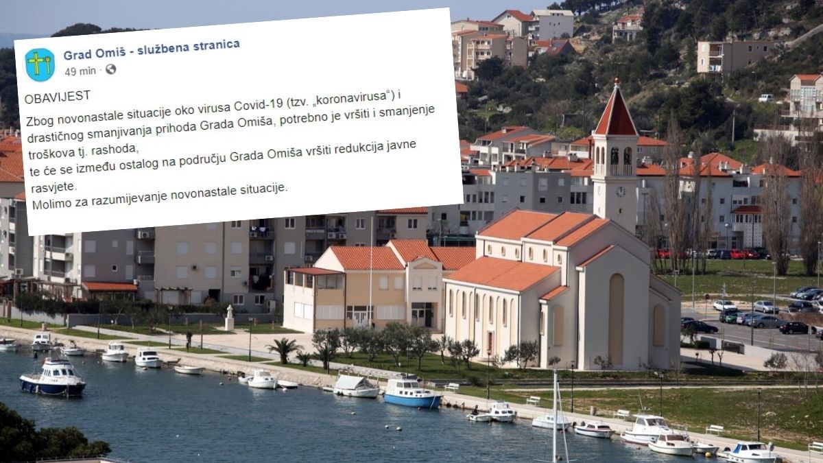 Ovo je krizna mjera u Omišu: Smanjuju javnu rasvjetu