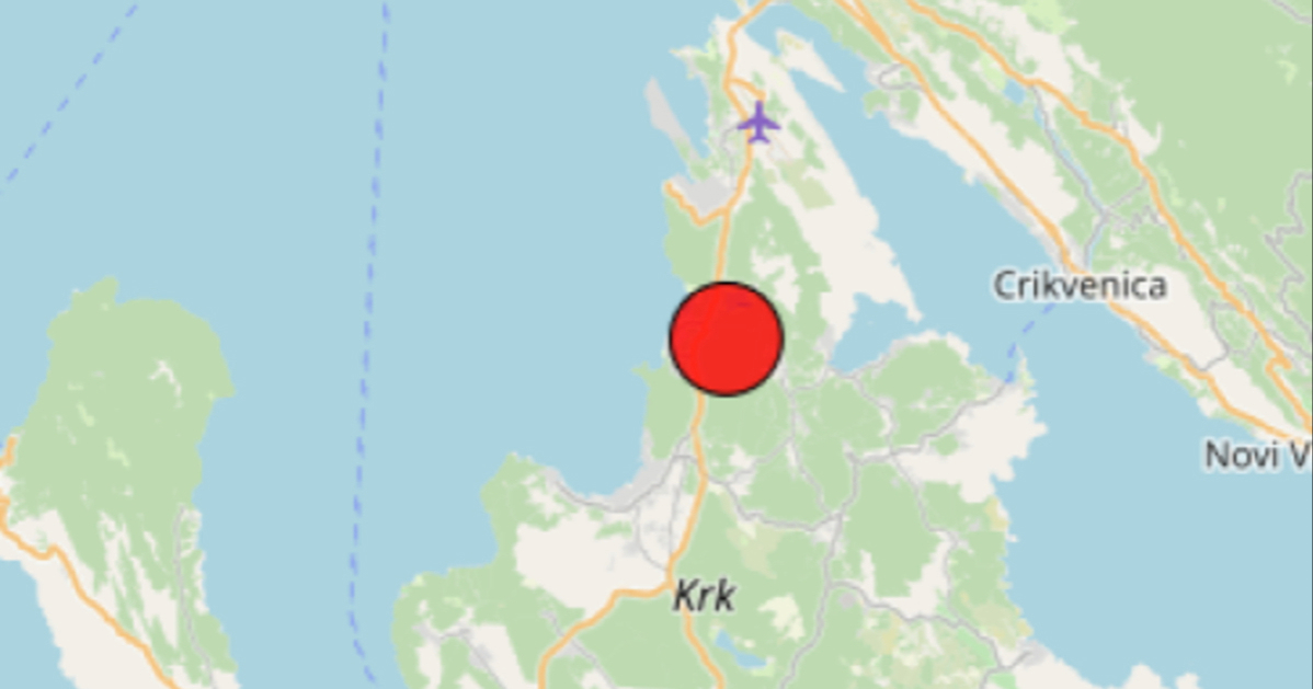 Slab potres na Krku