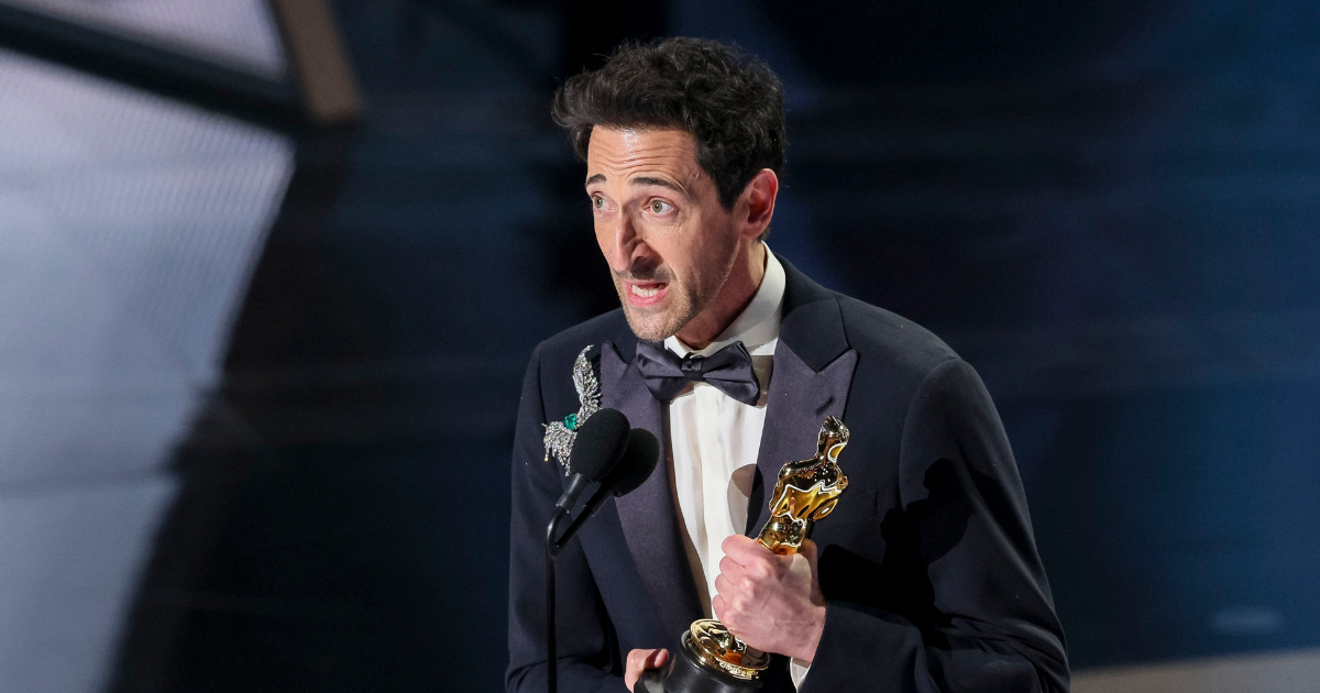 Oskarovski govor Adriena Brodyja postao mem, trajao je gotovo šest minuta