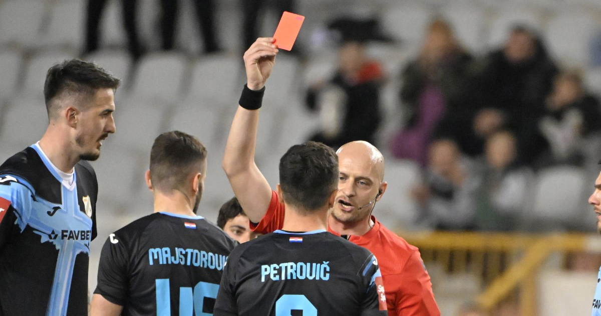 Sportski direktor Rijeke o crvenom kartonu: Volio bih da je kriterij isti za sve