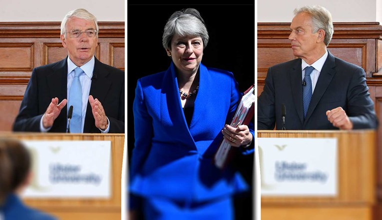 Theresa May, Tony Blair i John Major šokirani Johnsonovim planom za Brexit