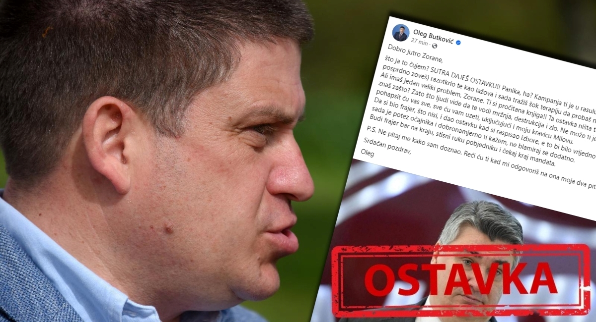 Butković opet pisao Milanoviću: "Sutra daješ ostavku? Krčmar te razotkrio kao lažova"