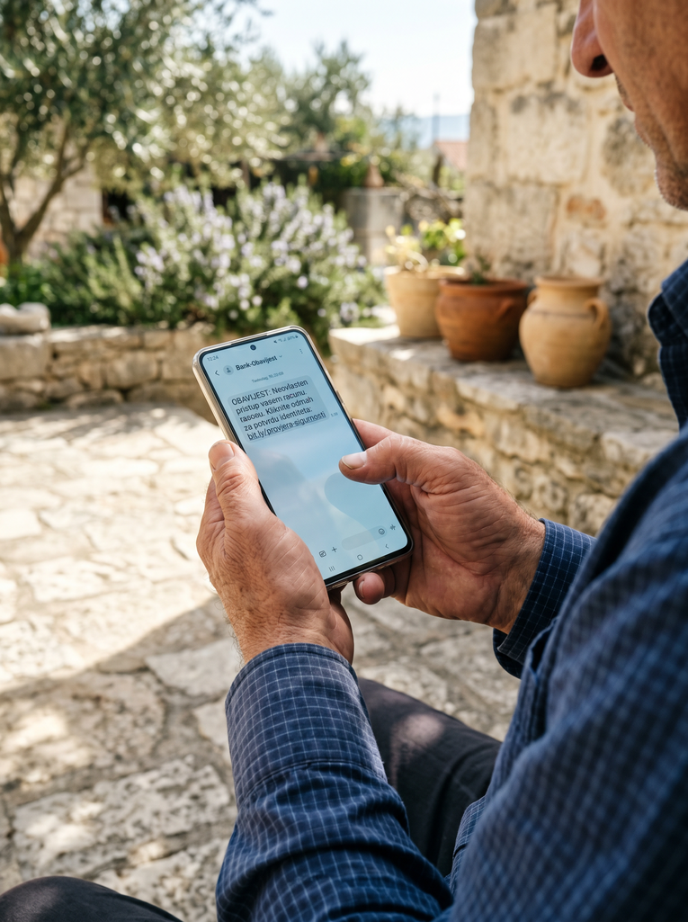 Solinjanin ostao bez 16.000 eura nakon lažne SMS poruke banke
