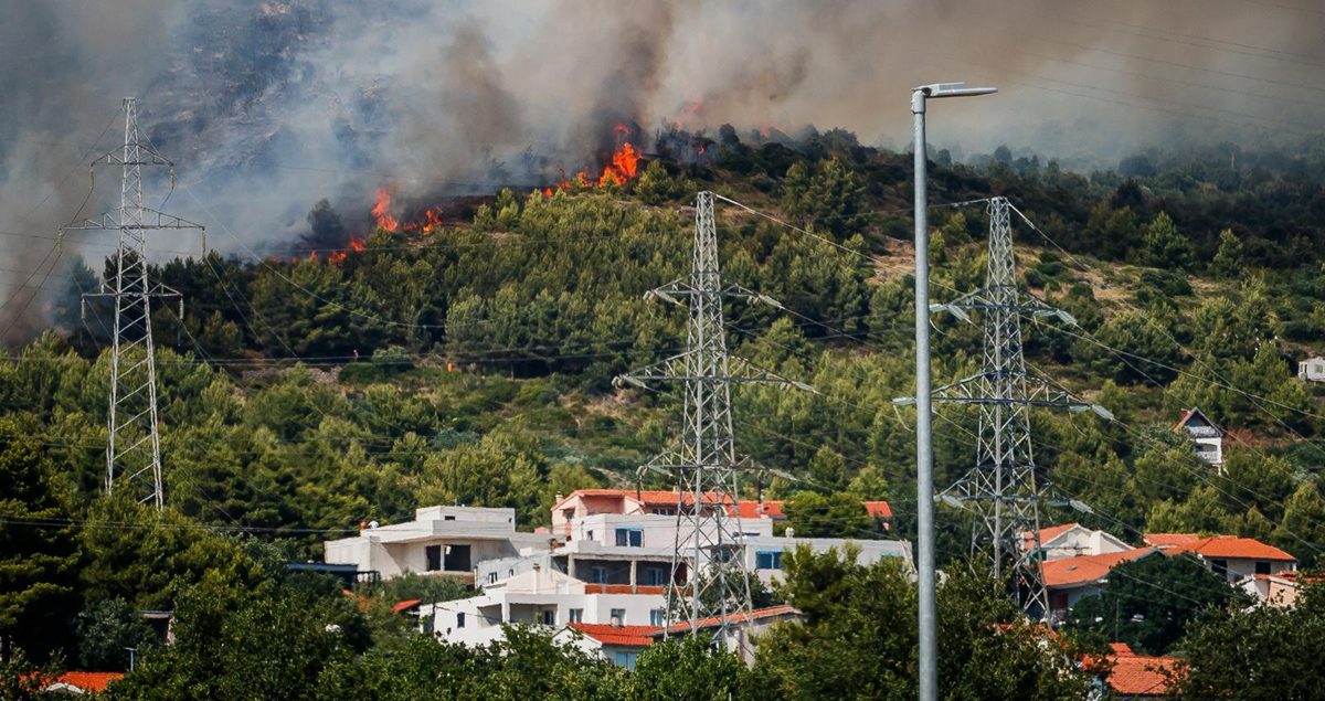 Požar u Kaštelima ipak nije izazvao privedeni muškarac