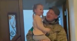 Ukrajinski vojnik vratio se s ratišta pa nakon dva mjeseca zagrlio kćerkicu