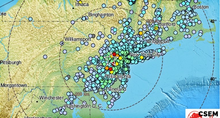 Potres od 4.8 kod New Yorka. Problemi u zračnom i željezničkom prometu