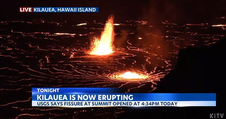 VIDEO Pogledajte snimke havajskog vulkana