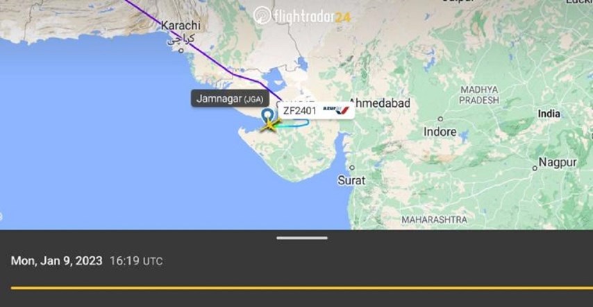 Ruski putnički avion zbog prijetnje bombom sletio u vojnu bazu u Indiji