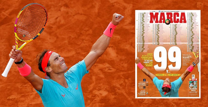 Pogledajte kako je Marca ispratila Nadala u finale Roland Garrosa