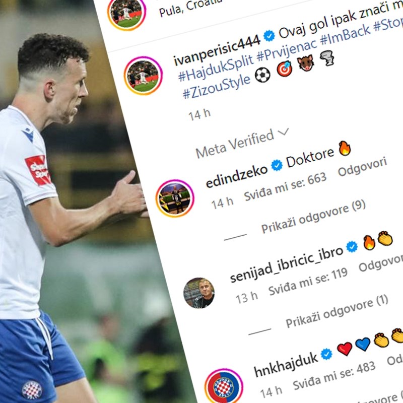 Perišić rekao da mu gol za Hajduk "znači više". Javili se Džeko, Ibričić i Nainggolan