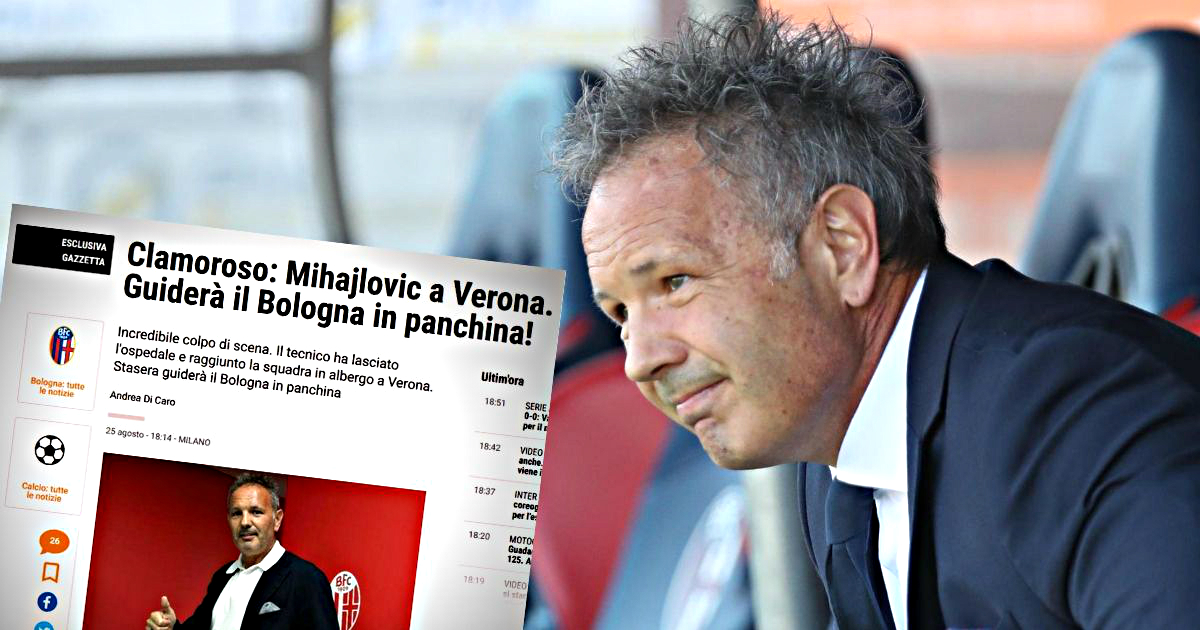 Gazzetta: Čudo u Italiji! Mihajlović će večeras voditi Bolognu