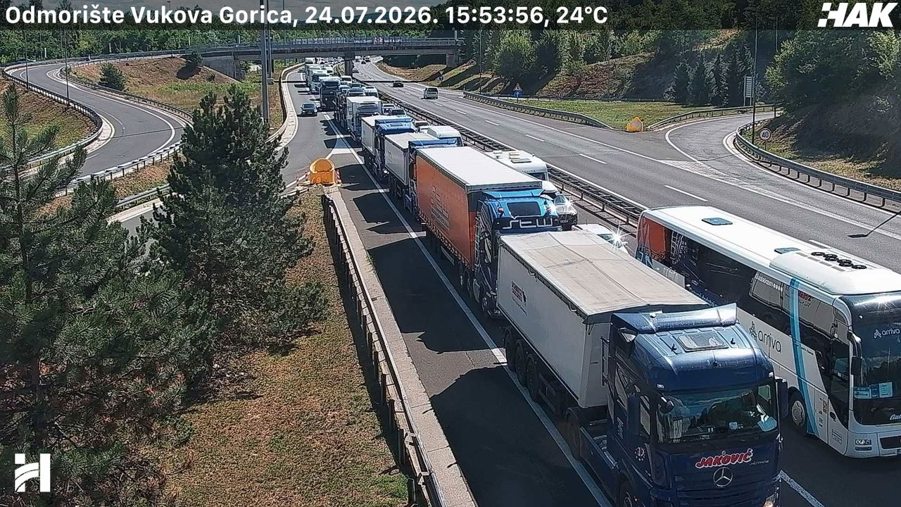 Ogromna kolona na A1 u smjeru Zagrebu
