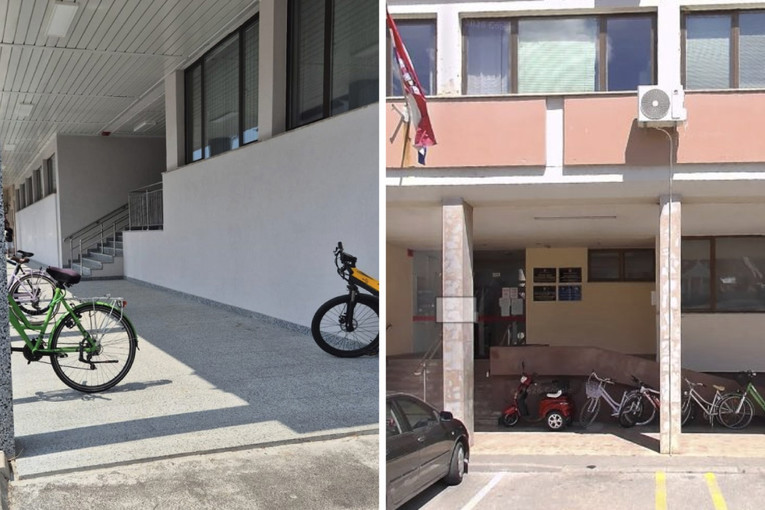 FOTO Obnovili ulaz u HZZO i HZMO u Požegi, uklonili rampu za osobe s invaliditetom