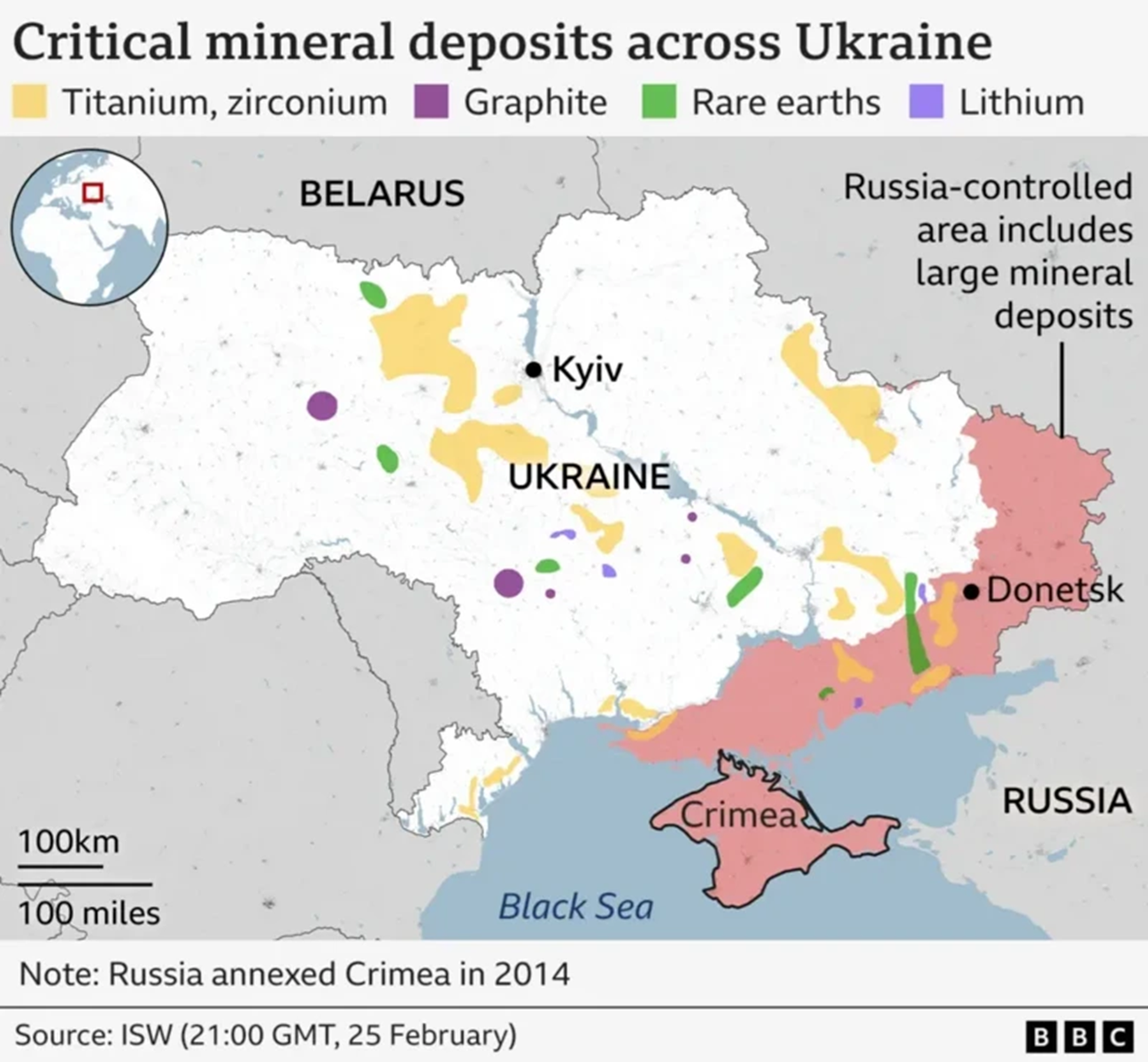 Pogledajte kartu mineralnih bogatstava Ukrajine koja Trump toliko želi