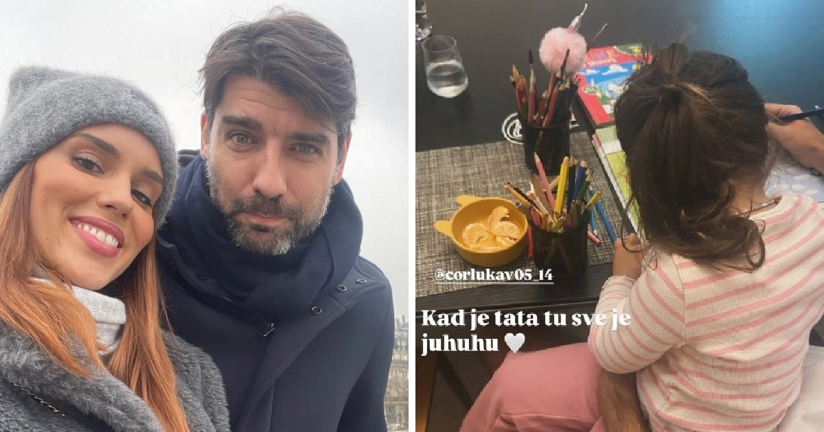 Franka Batelić objavila fotku Ćorluke i kćeri Grete: "Kad je tata tu, sve je juhuhu"