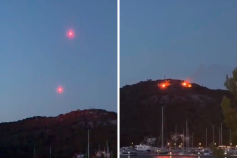 VIDEO Snimljen početak požara kod Pakoštana: "Dokud ide ljudska glupost?"