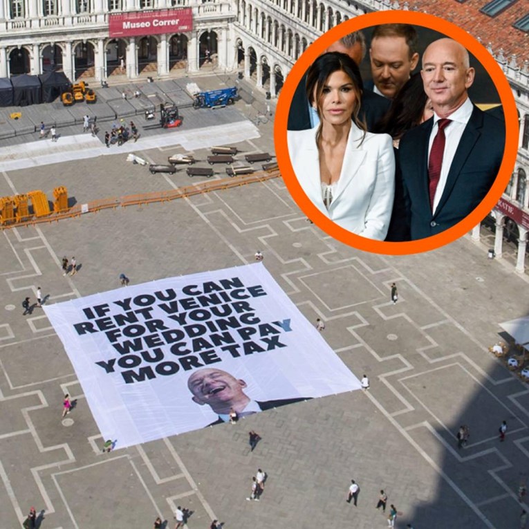 Prosvjedi u Veneciji ne prestaju, Bezos i Lauren moraju mijenjati lokaciju zabave