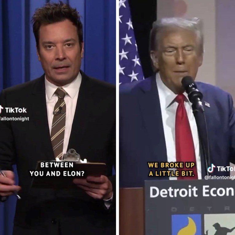 Jimmy Fallon se našalio s "prekidom" Muska i Trumpa, video je hit na TikToku