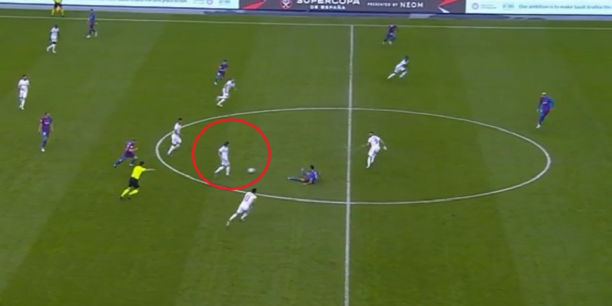 Modrić je poslao loptu naprijed. Pet sekundi kasnije Real je zabio Barceloni