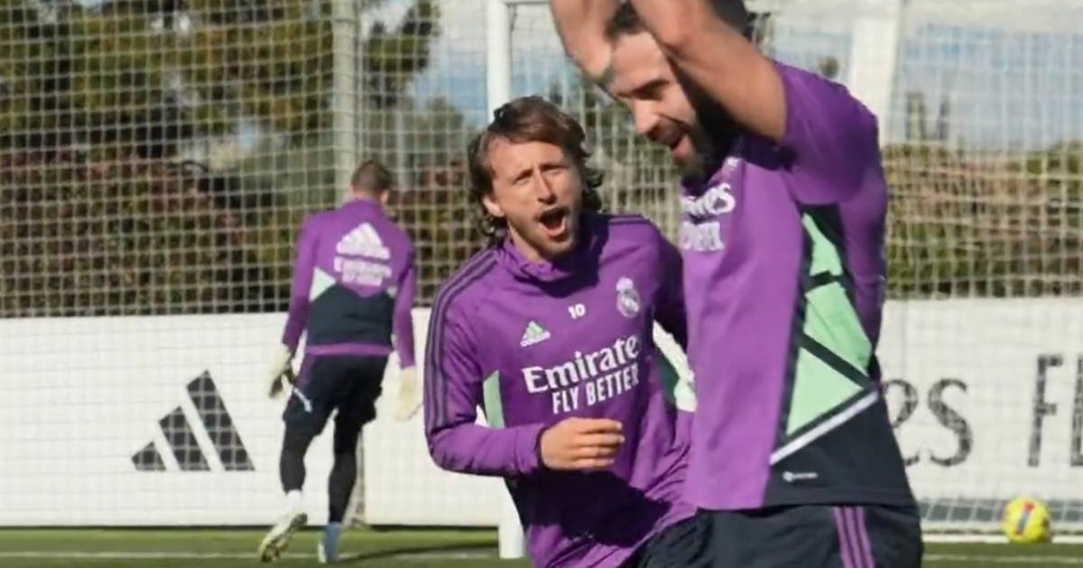 VIDEO Modrić krasnim potezom odgovorio Carvajalu na treningu. Pljeskao je samome sebi