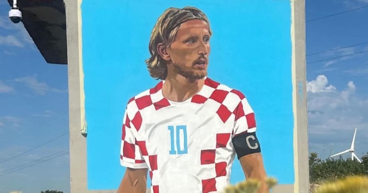 Nakon propalog pokušaja u Zadru, mural Luke Modrića osvanuo u Zatonu Obrovačkom