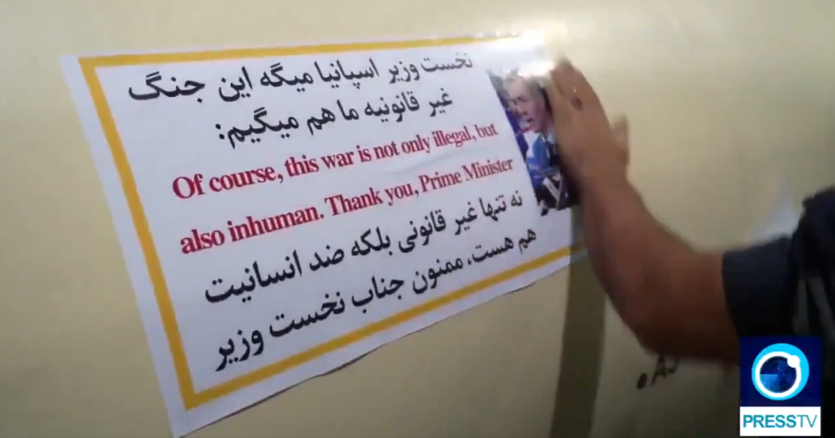 Iranci lijepe sliku premijera Španjolske na rakete. Izrael: Kako se osjećate, Pedro?