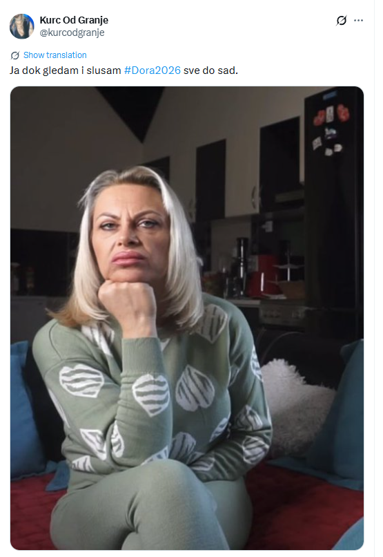 Jedan komentar najbolje opisuje ovogodišnju Doru 🥱 