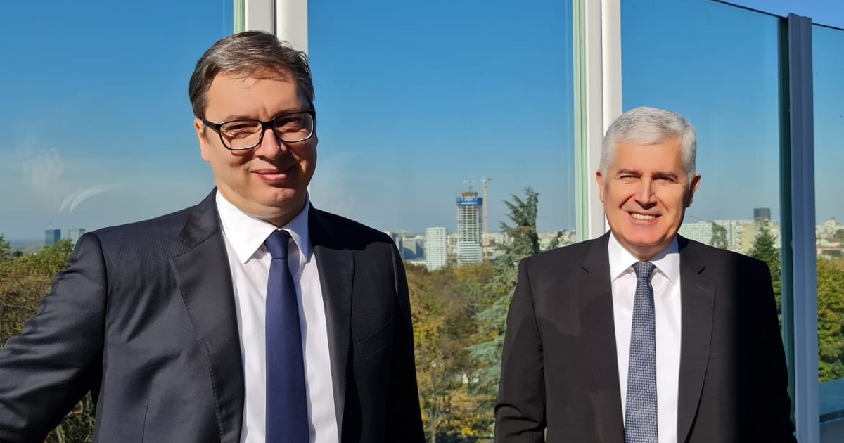 Vučić i Čović: Konstitutivni narodi u BiH samo konsenzusom mogu odlučiti o budućnosti