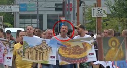 Na prosvjedima protiv festivala u Beogradu vođa huligana s kojim je partijao Vučić