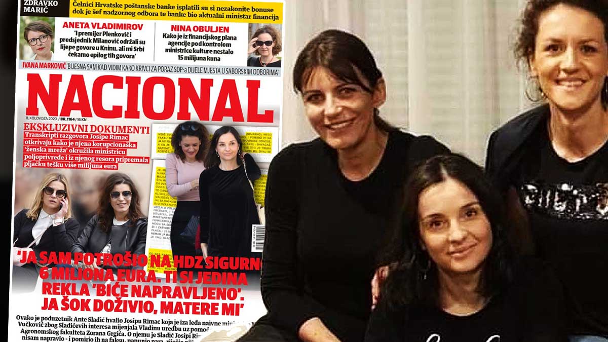 Nacional objavio nove transkripte u slučaju Rimac: "Jedina ti si napravila sve"