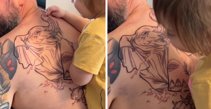 Tata tetovirao omiljenu životinju svoje kćeri, njezina reakcija je postala viralna