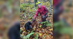 HGSS-ovci spasili lovačkog psa koji je upao u jamu duboku 12 metara u Gorskom kotaru