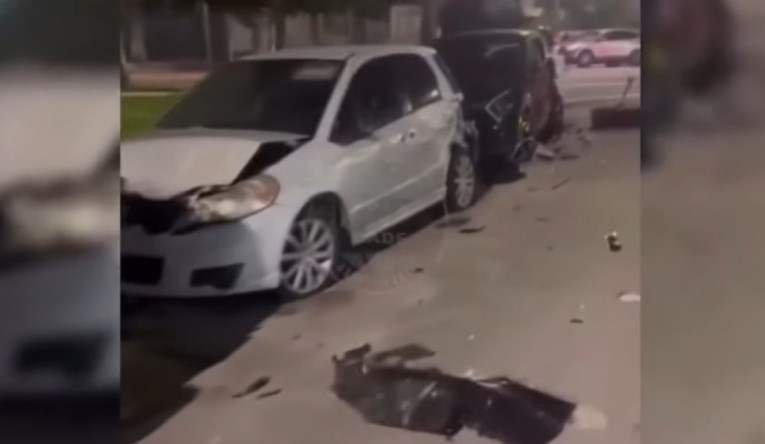 VIDEO Cybertruck se u Miamiju utrkivao s Lamborghinijem, razbio osam parkiranih auta