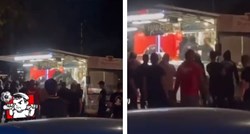 VIDEO Huligani uoči Milan - Dinamo mlatili ženu u fast foodu: "Molim vas, nemojte"