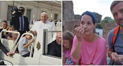 Obitelj Prižmić krenula u WC pa završila s papom Franjom u papamobilu