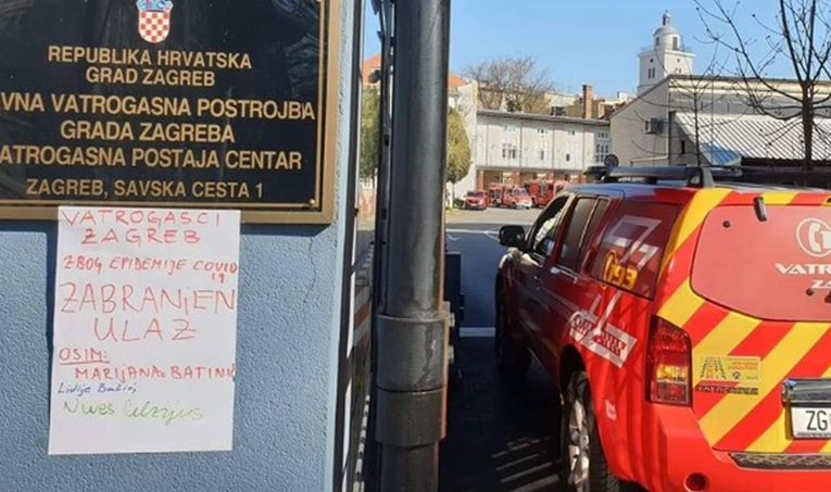 Natpis koji su zagrebački vatrogasci postavili na ulaz je hit: Osim Nives Celzijus...