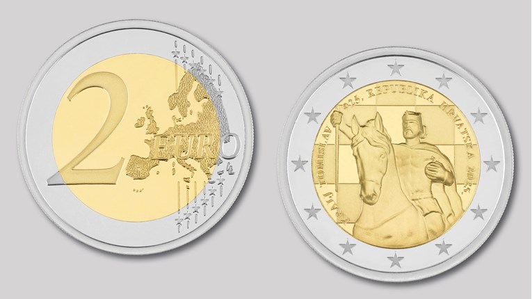 HNB izdaje kovanice od dva eura s kraljem Tomislavom, ovako će izgledati