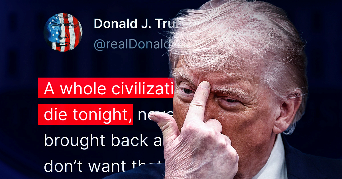 Trump: Cijela civilizacija će večeras umrijeti