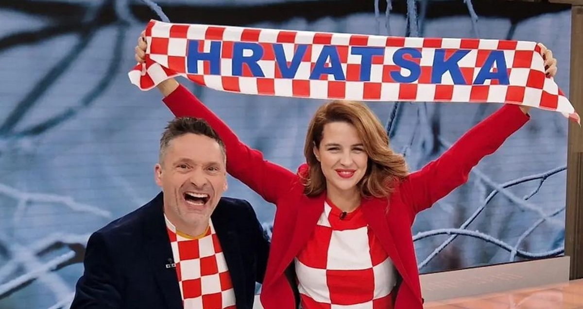 Pinčić vodila Dobro jutro, Hrvatska u kockicama, u studiju pjevala navijačke pjesme