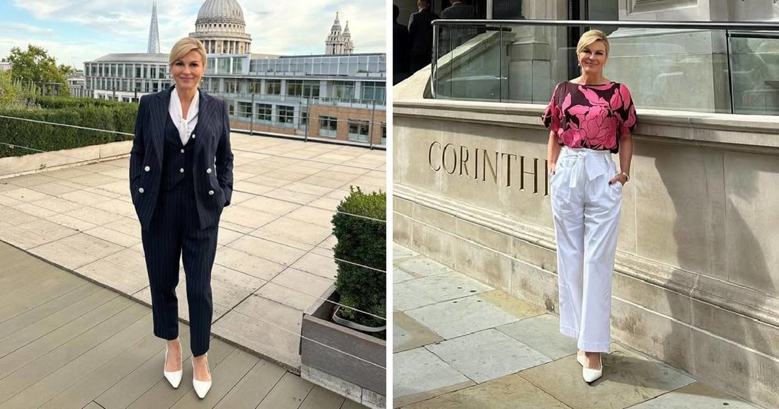 Kolinda objavila fotografije iz Londona, pozirala u elegantnom izdanju