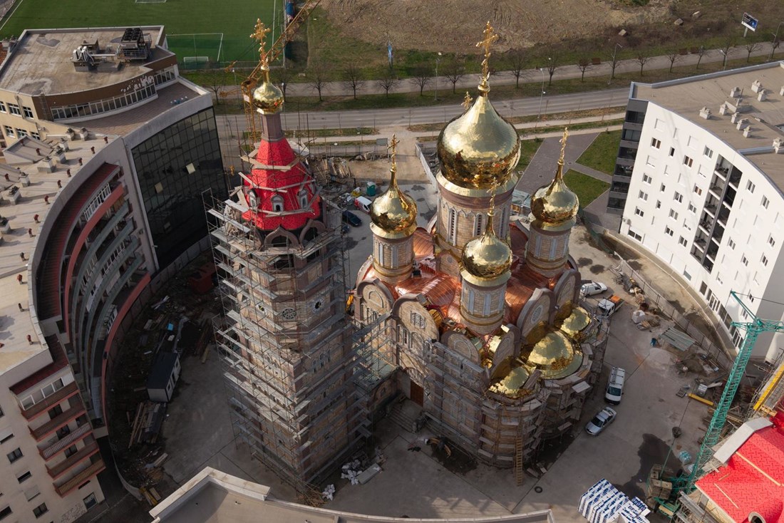 U Banjoj Luci grade rusko-srpski hram. Pogledajte fotografije iz zraka